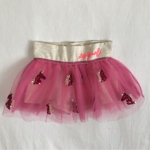 Desigual Girl’s unicorn Sequins Tutu skirt Pink, size 7/8